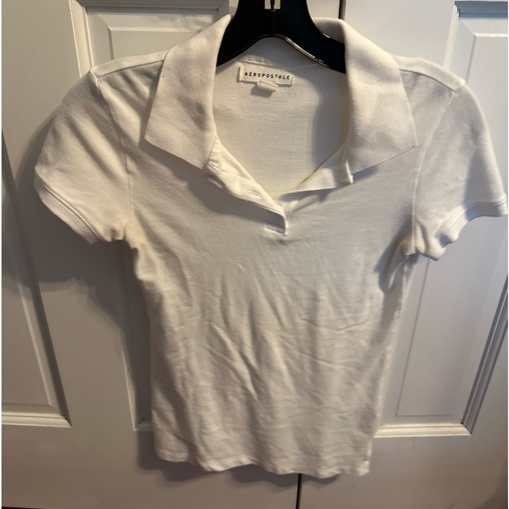 Aeropostale White Polo